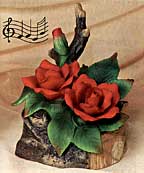 Musical Porcelain Roses